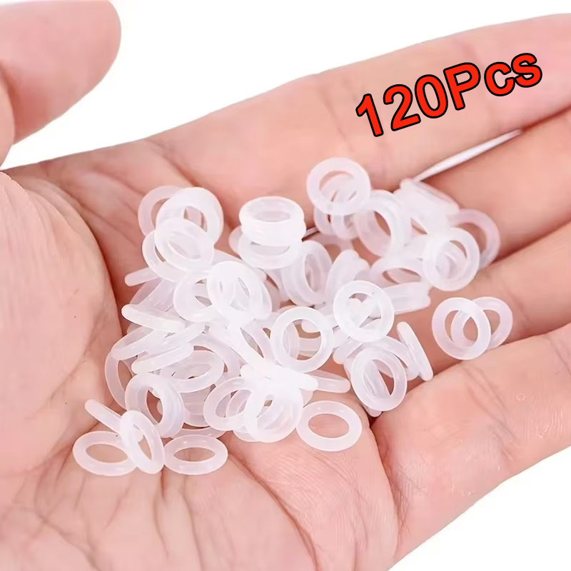 Keycap Puller Ring - 120 Stück Tastatur-O-Ringe, Silikon-Gummi-O-Ringe, Schalter-Schalldämpfer, Tastenkappen-Silikon-Dichtungsringe