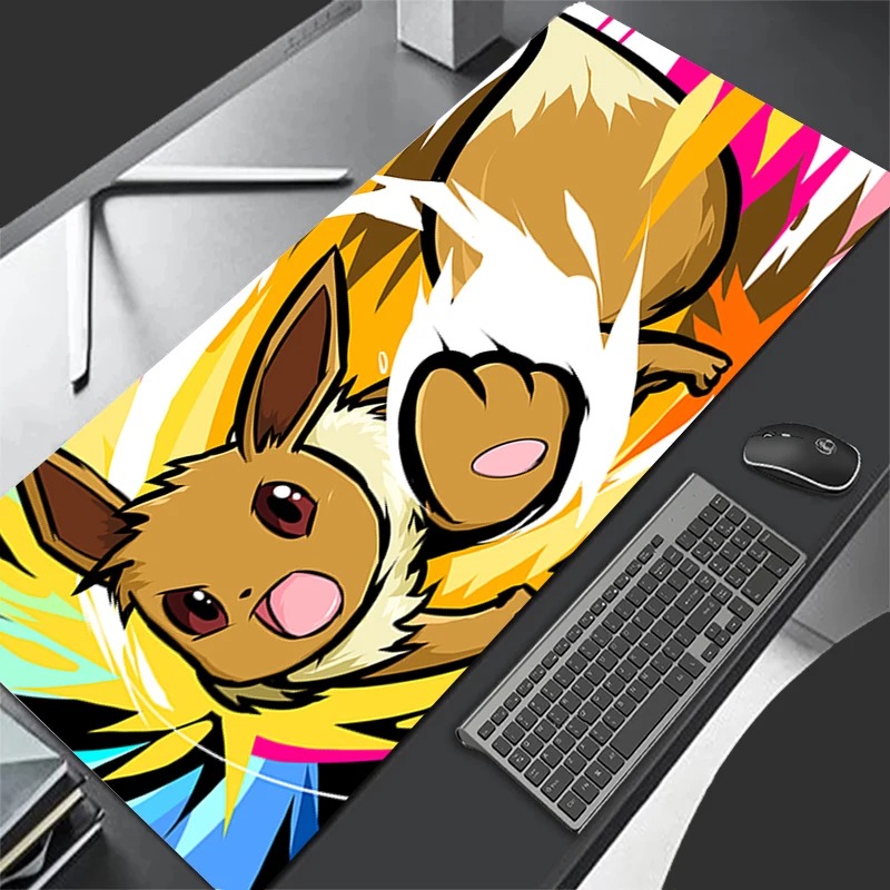 Gaming Keyboard Affordable - P-Pokemon Eevee Anime Gaming-Mauspad, erweiterte rutschfeste