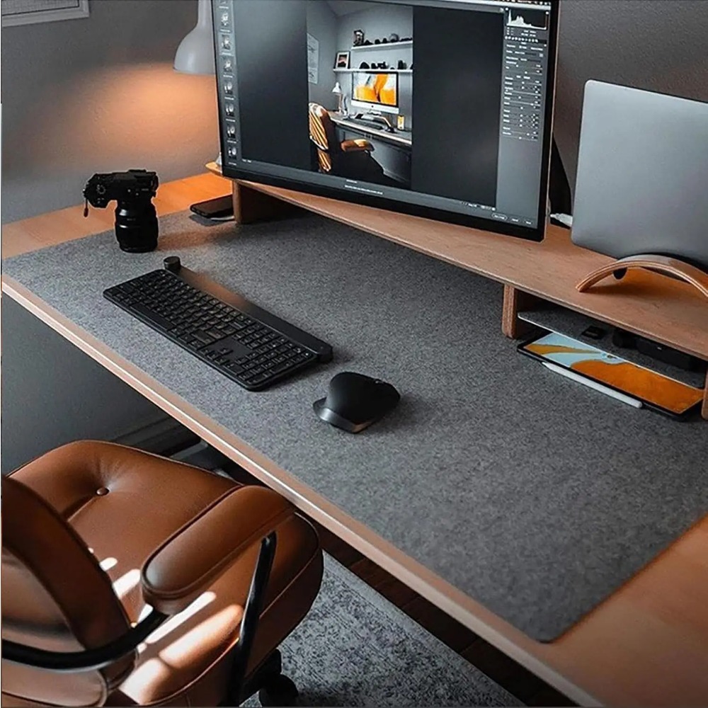 Gaming Keyboard And Mouse Pad - Filz-Schreibtischunterlage, Computermatte für den Schreibtisch (31,5