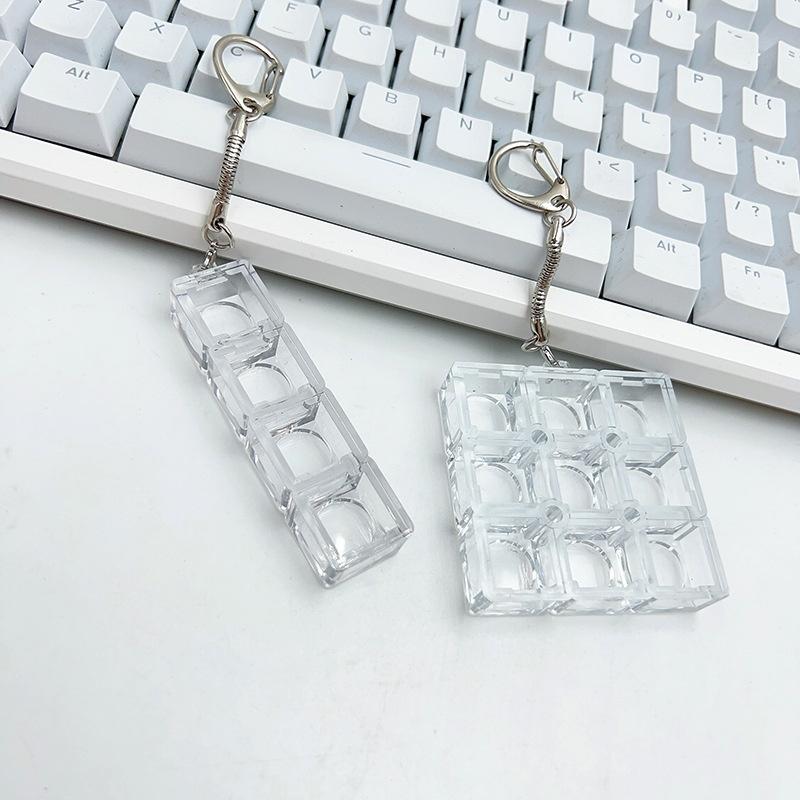 Gaming Keyboard Tester - Mechanischer Tastatur-Schaltertester mit 6 Tasten, DIY-Schlüsselanhänger-Schalterprober
