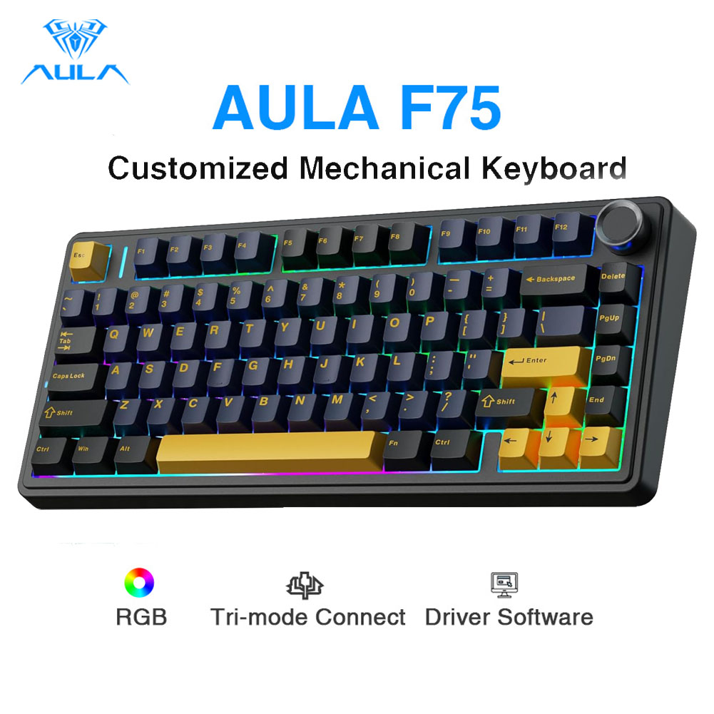 Gaming Keyboard Number Pad - Aula F75 Mechanische Tastatur, Vollständig Hot-Swap-fähige