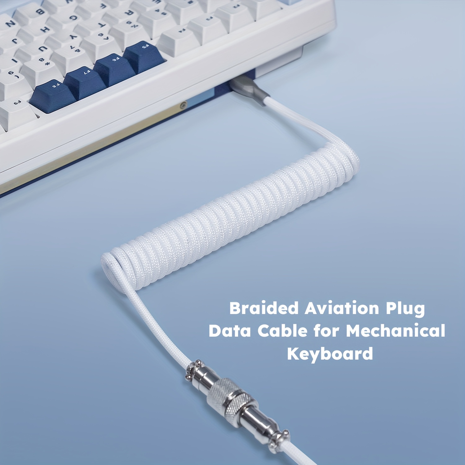 Coiled Usb Cable - Mechanische Tastatur, Spiralkabel, Draht, Typ C,