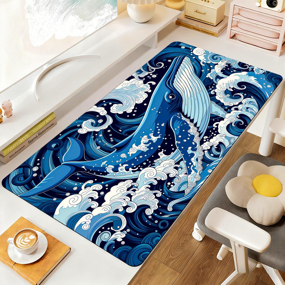 Gaming Keyboard Blue - Blue Whale and the Ocean Mauspad,