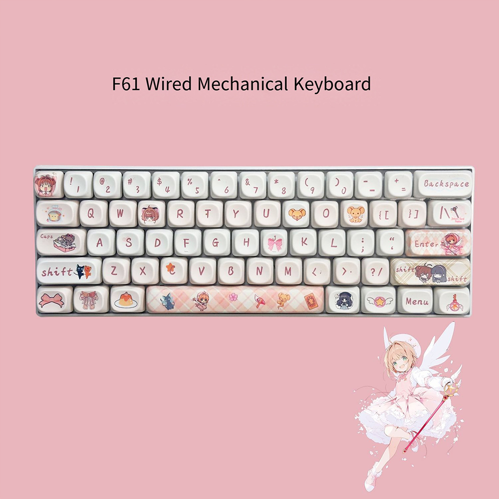 Keyboard Gaming Blue Switch - Cardcaptor Sakura 61 Tasten Mechanische Tastatur