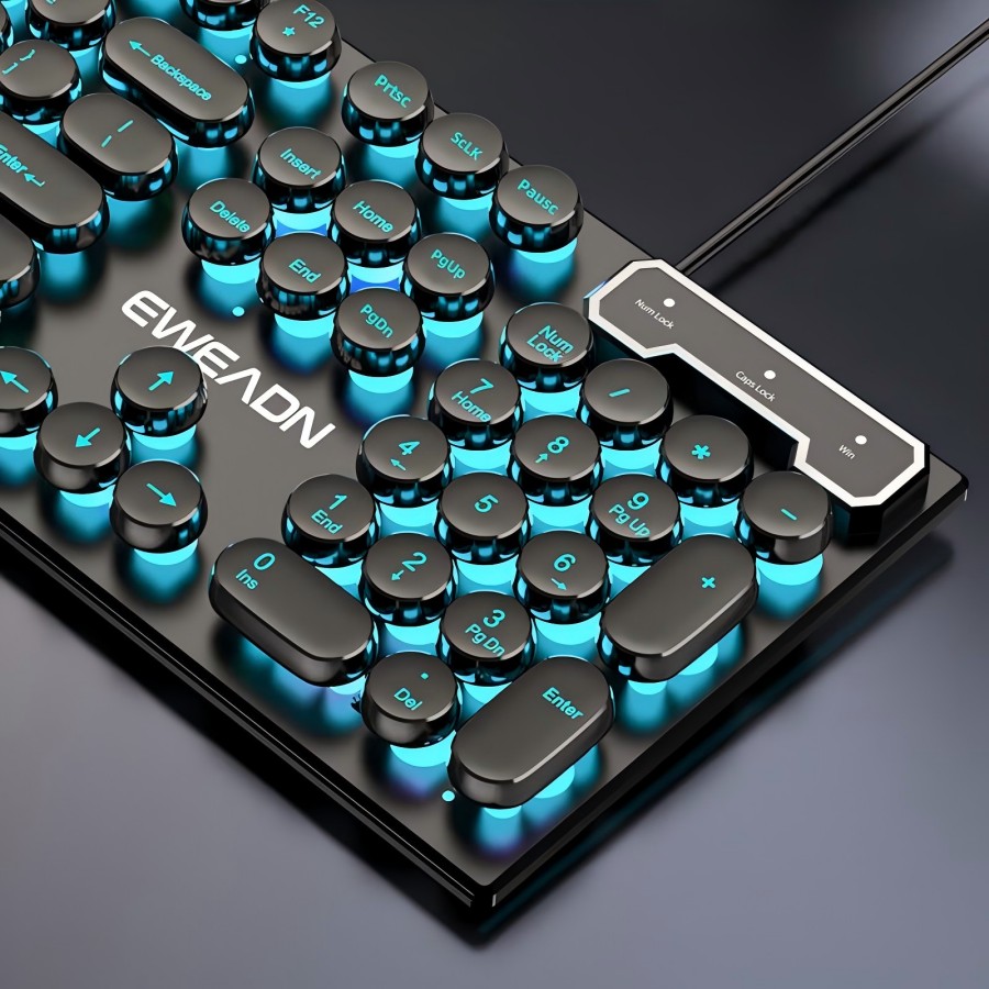 EWEADN Schreibmaschinen-Gaming – Gaming Keyboard Blue Bewertung und Preis