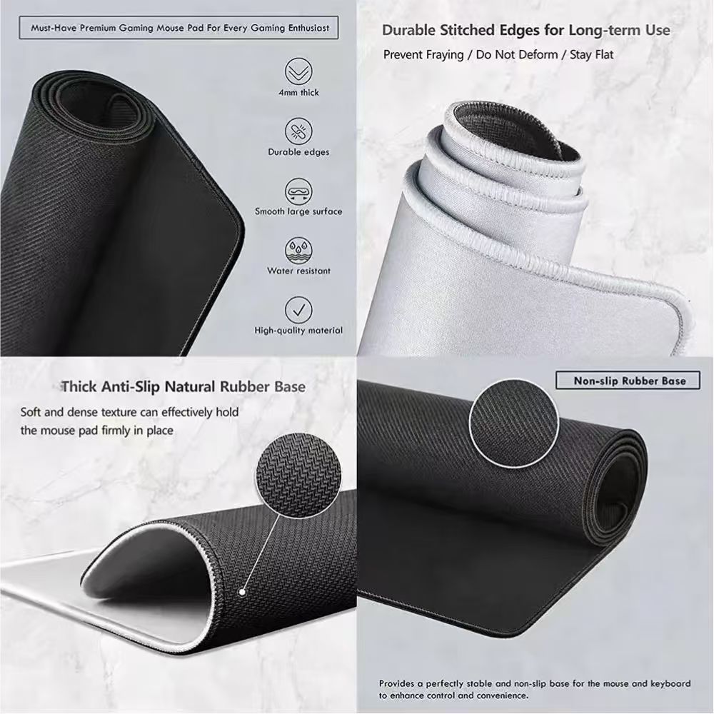 Maßgefertigtes Bild-Mauspad Pe – Gaming Keyboard And Mouse Pad Bewertung und Preis