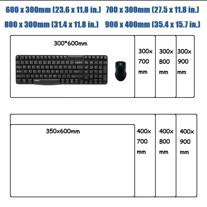 Individuell Bedruckte Mausunte – Gaming Keyboard And Mouse Pad Bewertung und Preis
