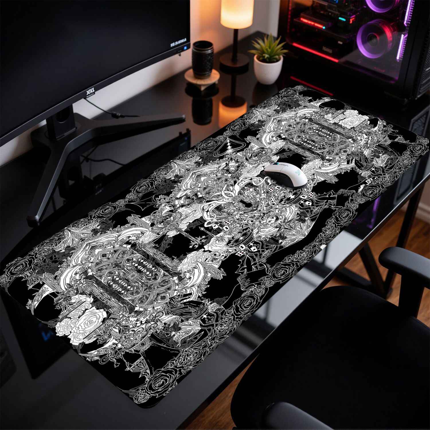 Divine Realm Gothic Building M – Gaming Keyboard And Mouse Pad Bewertung und Preis