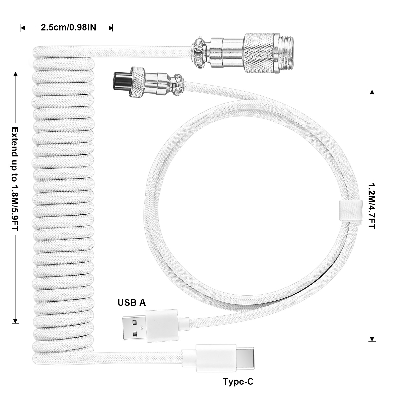 USB Typ C Mechanisches Tastatu – Coiled Usb Cable Bewertung und Preis