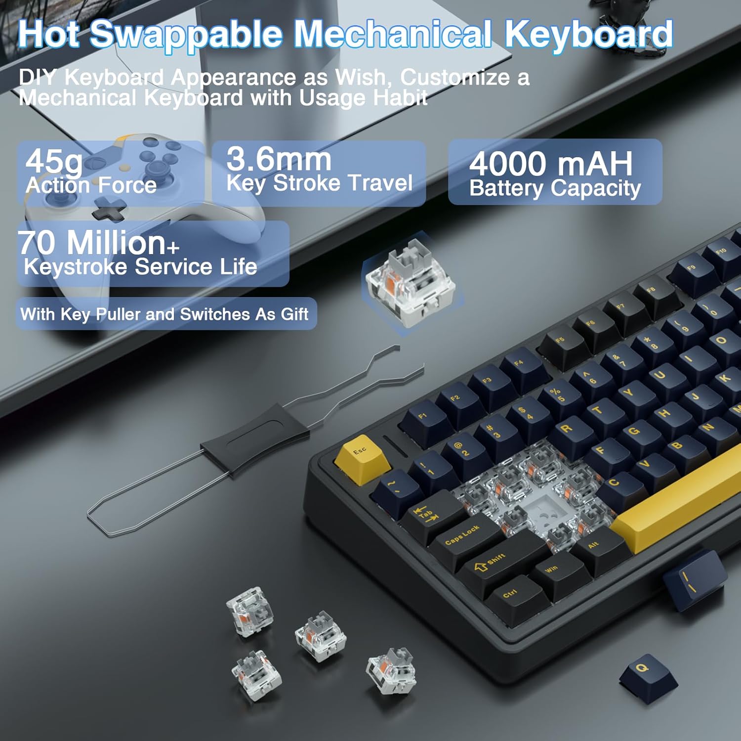 Aula F75 Mechanische Tastatur, – Gaming Keyboard Number Pad Bewertung und Preis