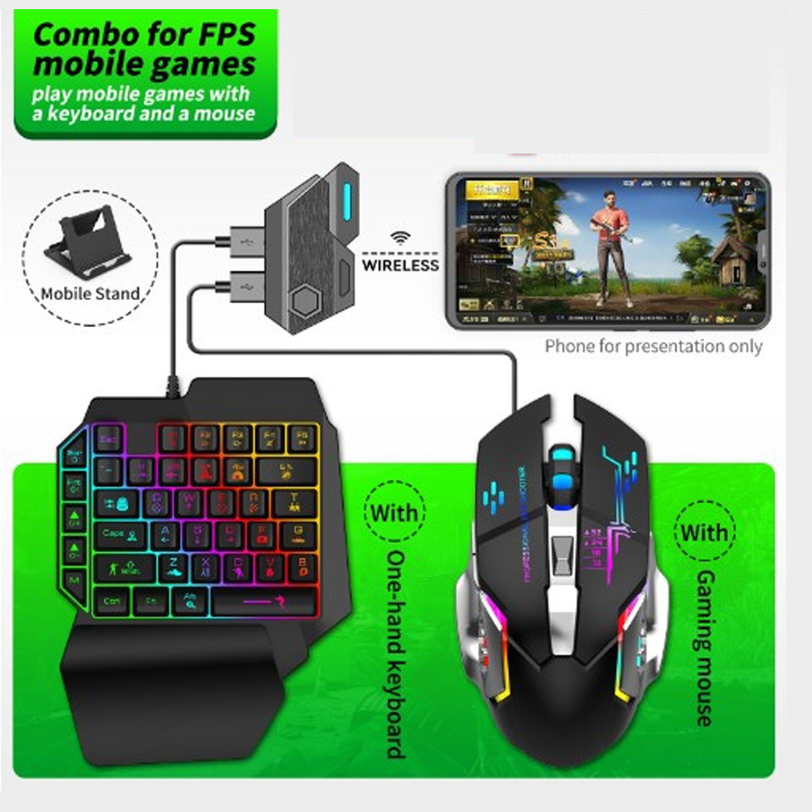 Handy-Spiel-Kombinationspaket, – Gaming Keyboard Bluetooth Bewertung und Preis