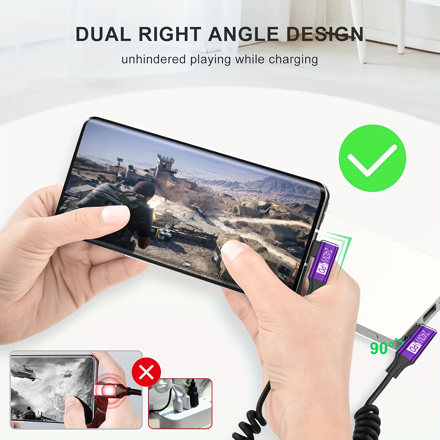 USB-C zu USB-C Spiralkabel mit – Coiled Usb Cable Bewertung und Preis