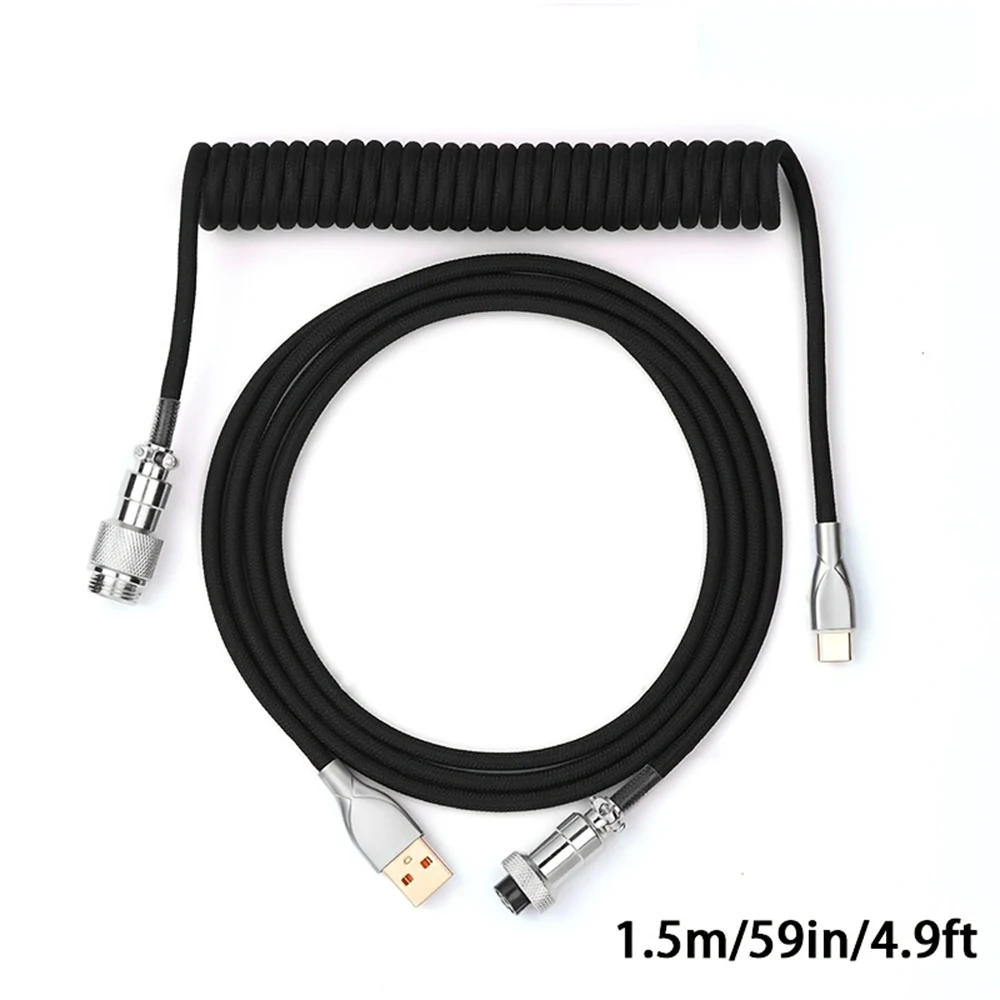 1,5m Spiralkabel USB-C auf USB – Coiled Usb Cable Bewertung und Preis