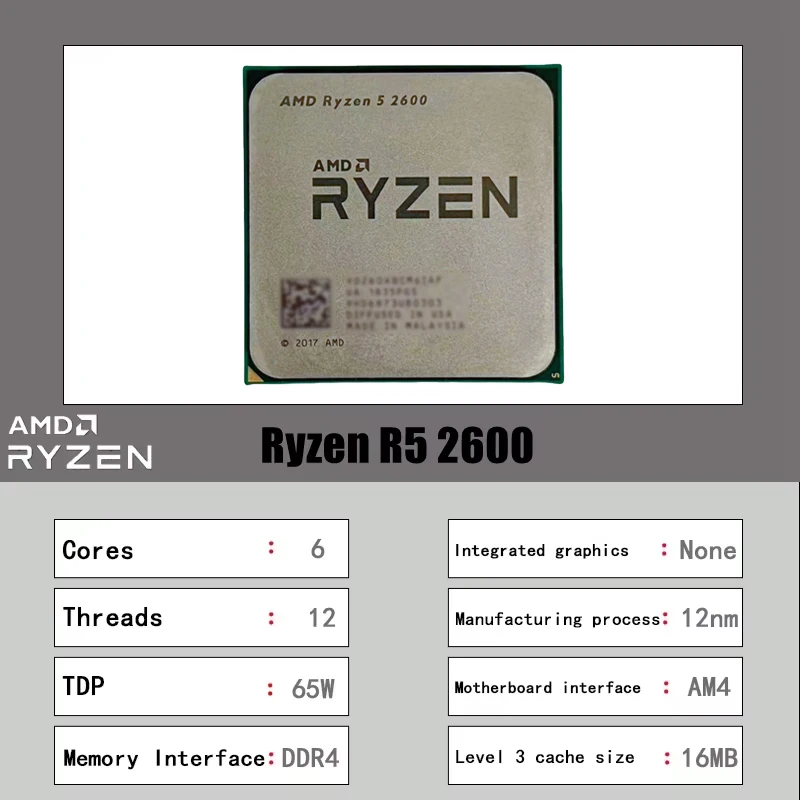 AMD Ryzen 5 2600 Tray CPU 6 Ke – Amd Cpu Ryzen 5 Bewertung und Preis